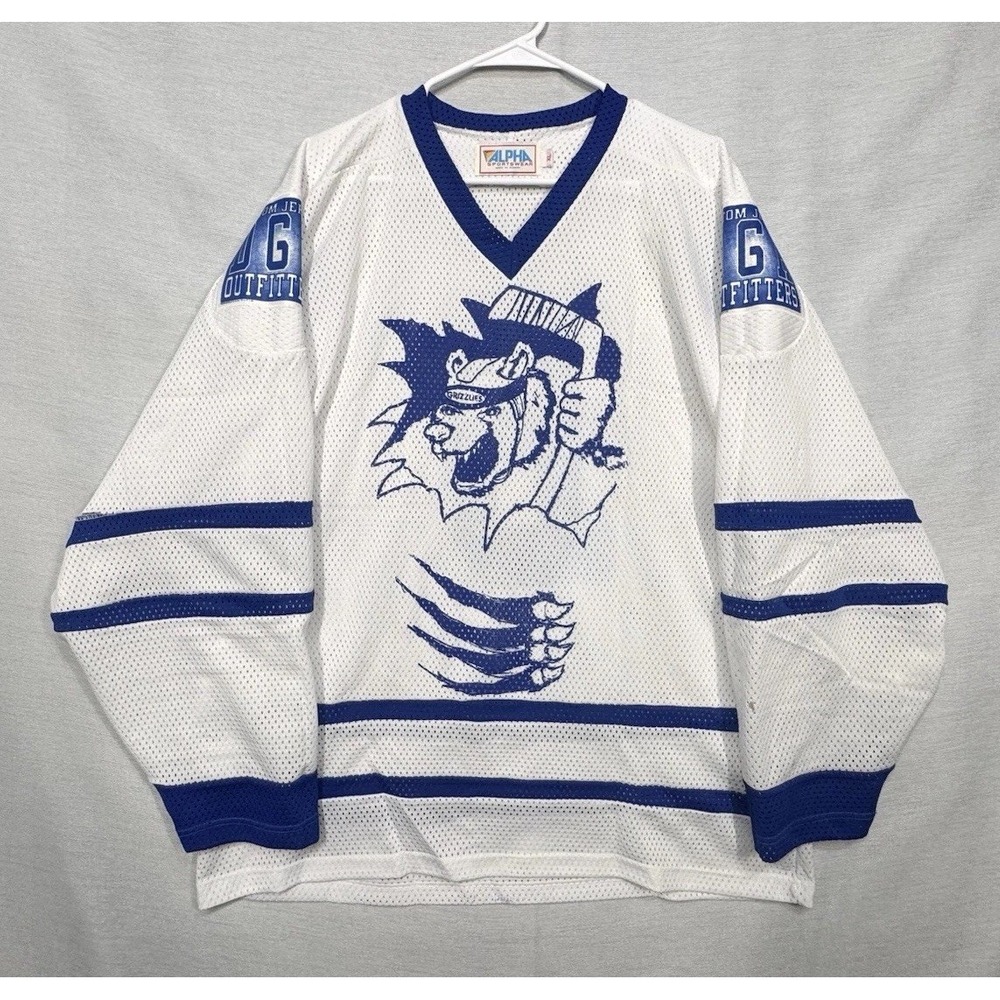 D.G.H. Outfitters Alpha Sportswear Hockey Jersey Mens XL Mesh Grizzlies Logo #6